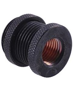 Alphacool 17069 HF Bulkhead Connector G1/4 - deep Black Water Cooling Fittings